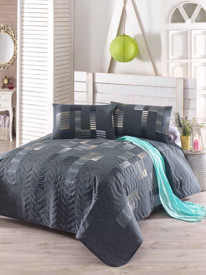 Trace - Anthracite - Anthracite Black White Beige
