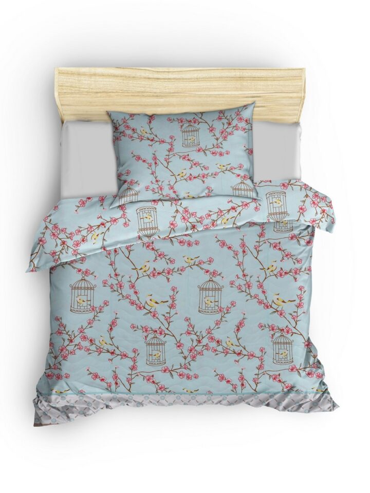 Birdcage - Turquoise - Turquoise White Beige Pink